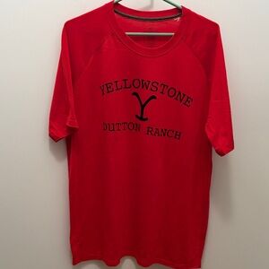 NWOT Red Yellowstone Dutton Ranch T-Shirt